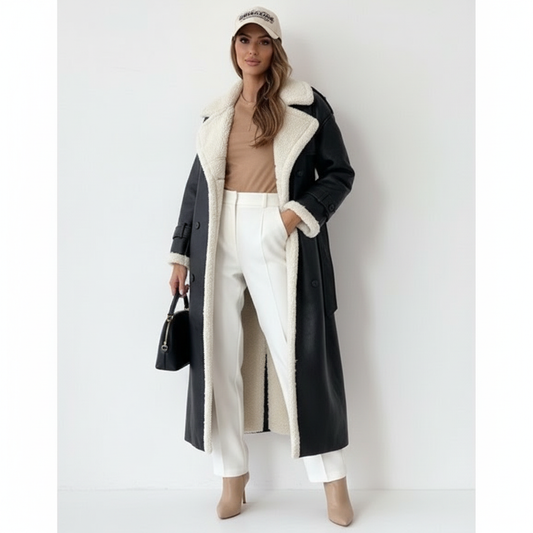 Productfoto - Zwarte trenchcoat