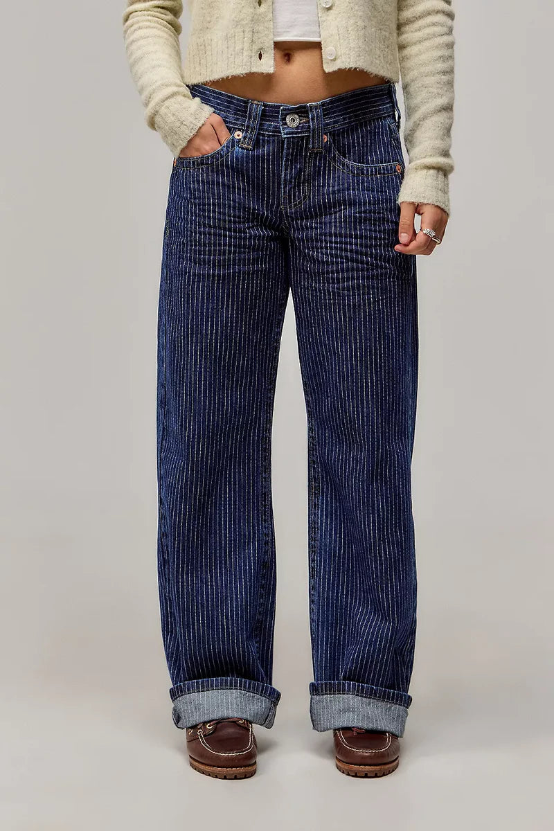 Riviera Striped Jeans