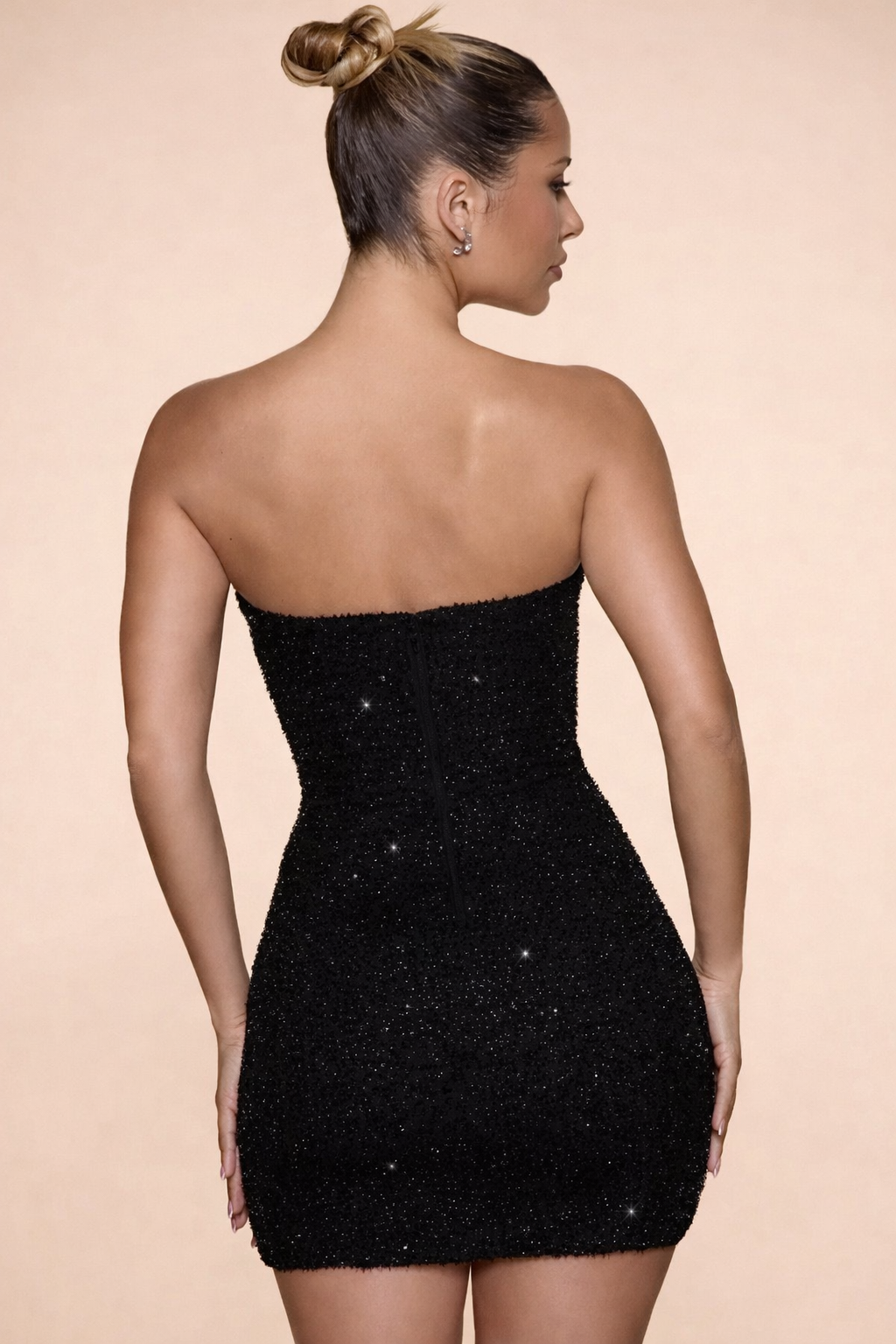 Noir | Sparkle Strapless Mini Dress
