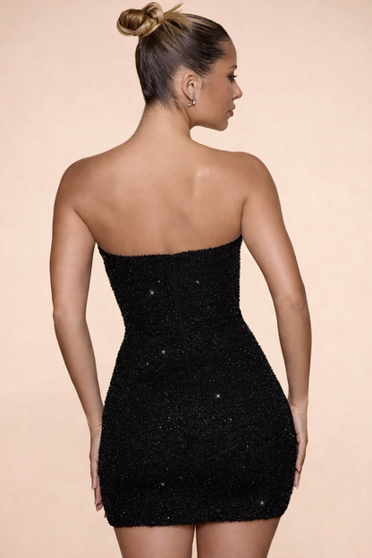 Noir | Sparkle Strapless Mini Dress