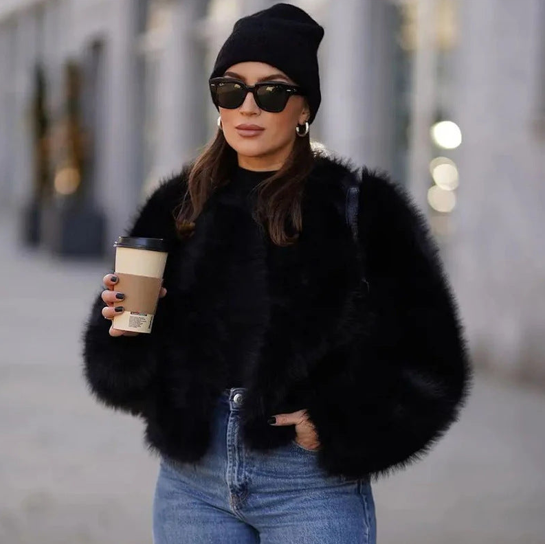 Naya - Oversized Faux Fur Jacket