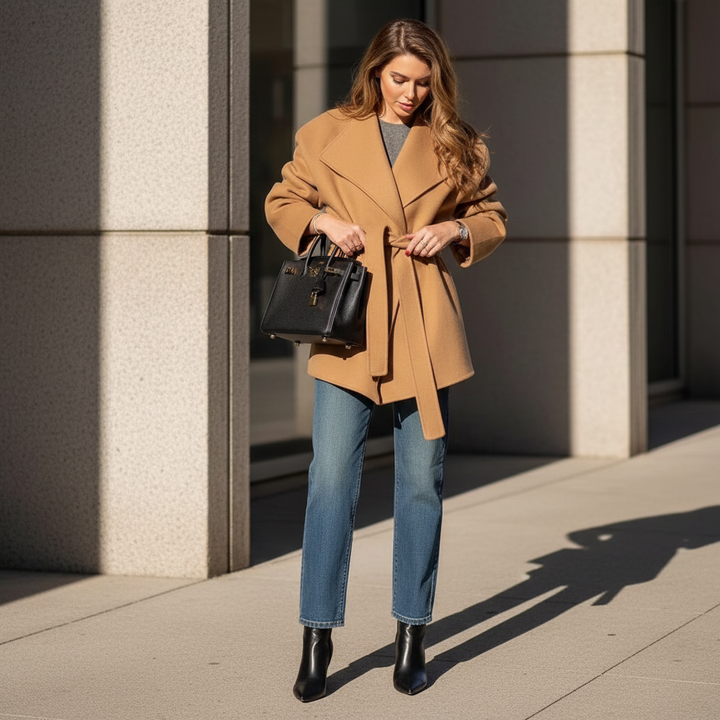 Kaia - Belted Coat