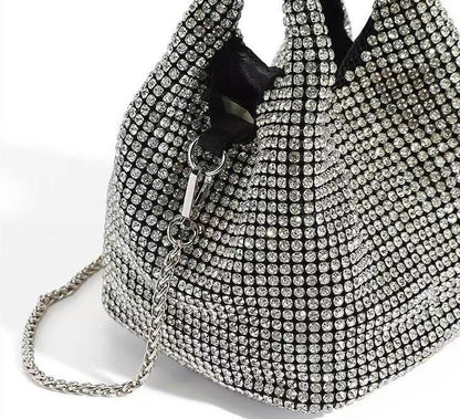 Dazzle Crystal Bucket Bag